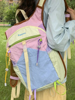 Lightweight Color Block Backpack Bag