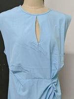 Ruched Waist Sleeveless Dress