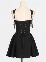 Lace Up Mini Cami Dress
