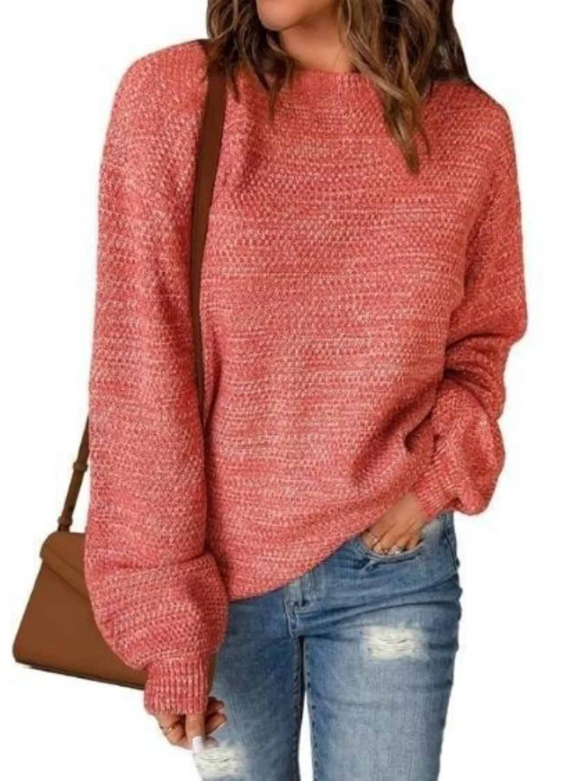 Round Neck Long Sleeve Sweater