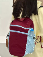 Two-Tone Lightweight Casual Backpack Bag