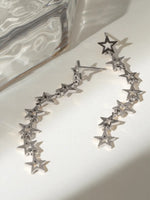 Stainless Steel Cutout Star Earrings