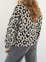 Leopard Tie Front Cardigan