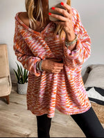 Multi-Color V-Neck Sweater