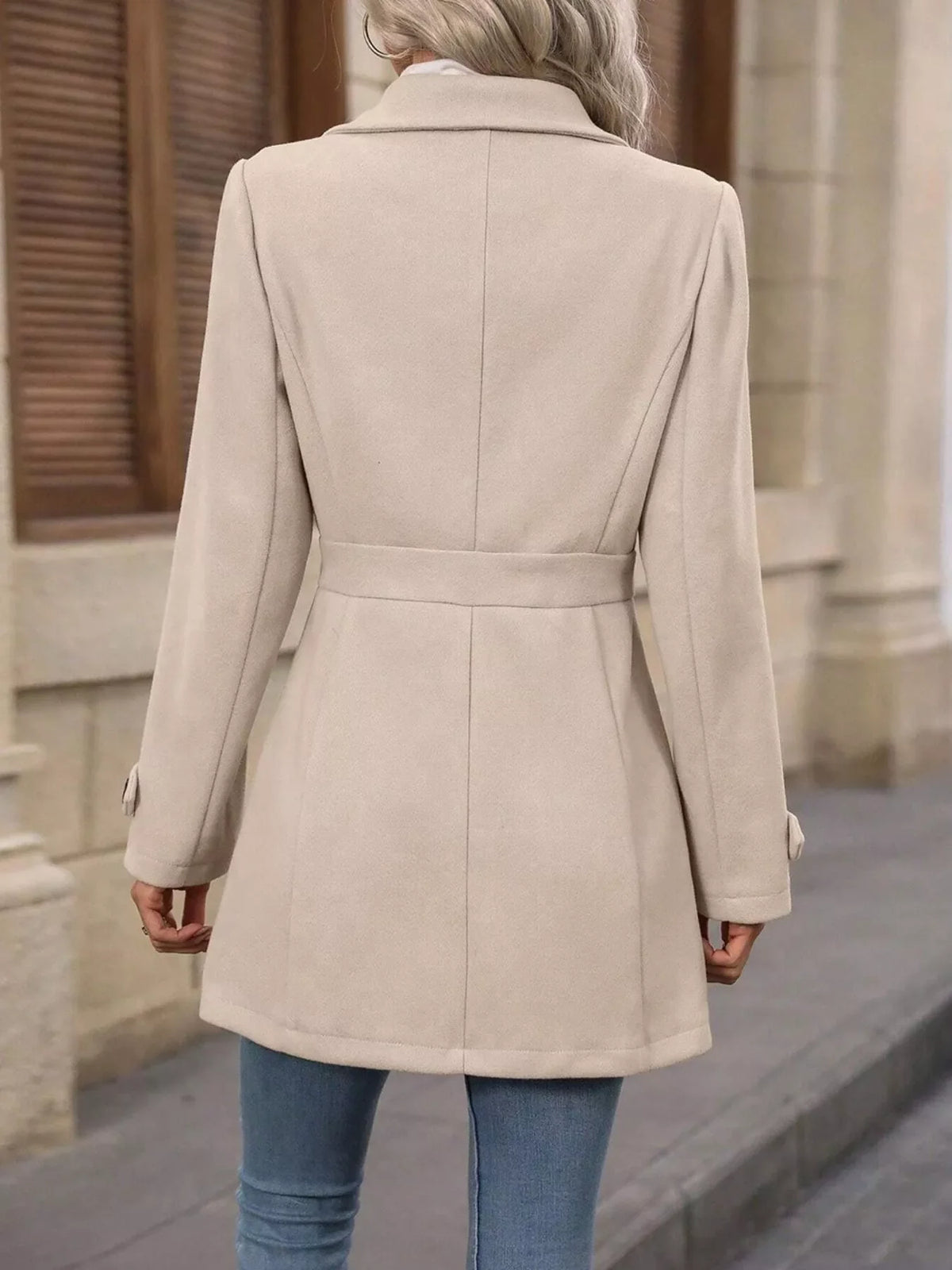 Button Up Long Sleeve Coat
