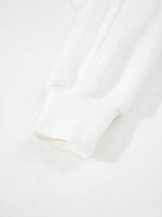Exposed Seam Chest Pocket Knit Pullover Sweatshirt