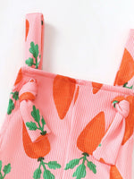 Children's Printed Flare Overalls