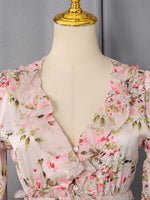 Floral Print Ruffle Mini Dress