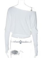 Boat Neck Long Sleeve T-Shirt