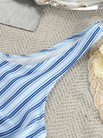Striped Cami & Shirt and Pants Lounge Set
