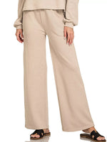 Zenana French Rib Pullover and Pants Set