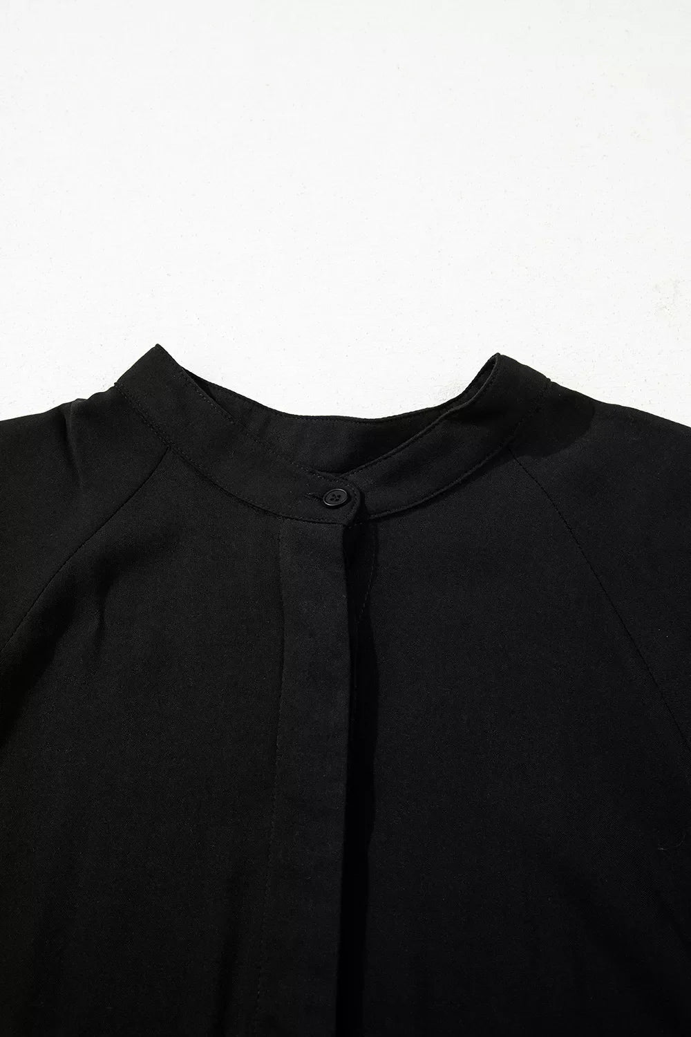 Hidden Buttons Short Sleeve Ruffle Tiered Long Flared Dress