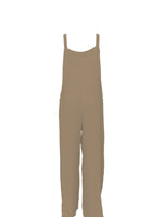 Full Size Casual Wide Leg Textured Overalls Plus Size