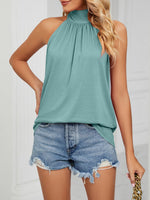 High Neck Tie Back Cami