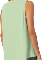 Full Size V-Neck Sleeveless Tank Top Plus Size