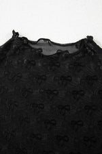 Sheer Mesh Short Sleeve Top