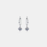 2 Carat Moissanite 925 Sterling Silver Earrings