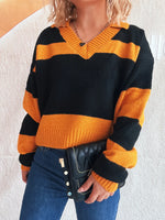 Color Block Long Sleeve Sweater