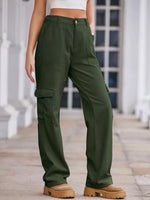 High-Waisted Cargo Jeans