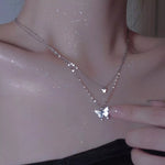Double Layered Butterfly Necklace