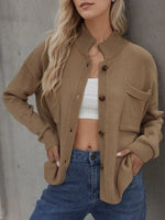 Button Up Long Sleeve Cardigan