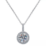 2 Carat Moissanite Pendant Necklace