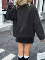 Snap Down Dropped Shoulder Jacket