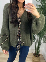 Tie Front Long Sleeve Sweater