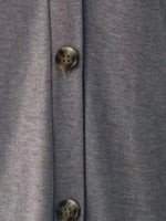 V-Neck Button Front Casual Top