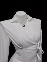 Side Tied Long Sleeve Shirt