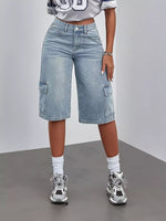 High Waist Denim Shorts
