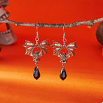 Gothic Bat Drop Earrings
