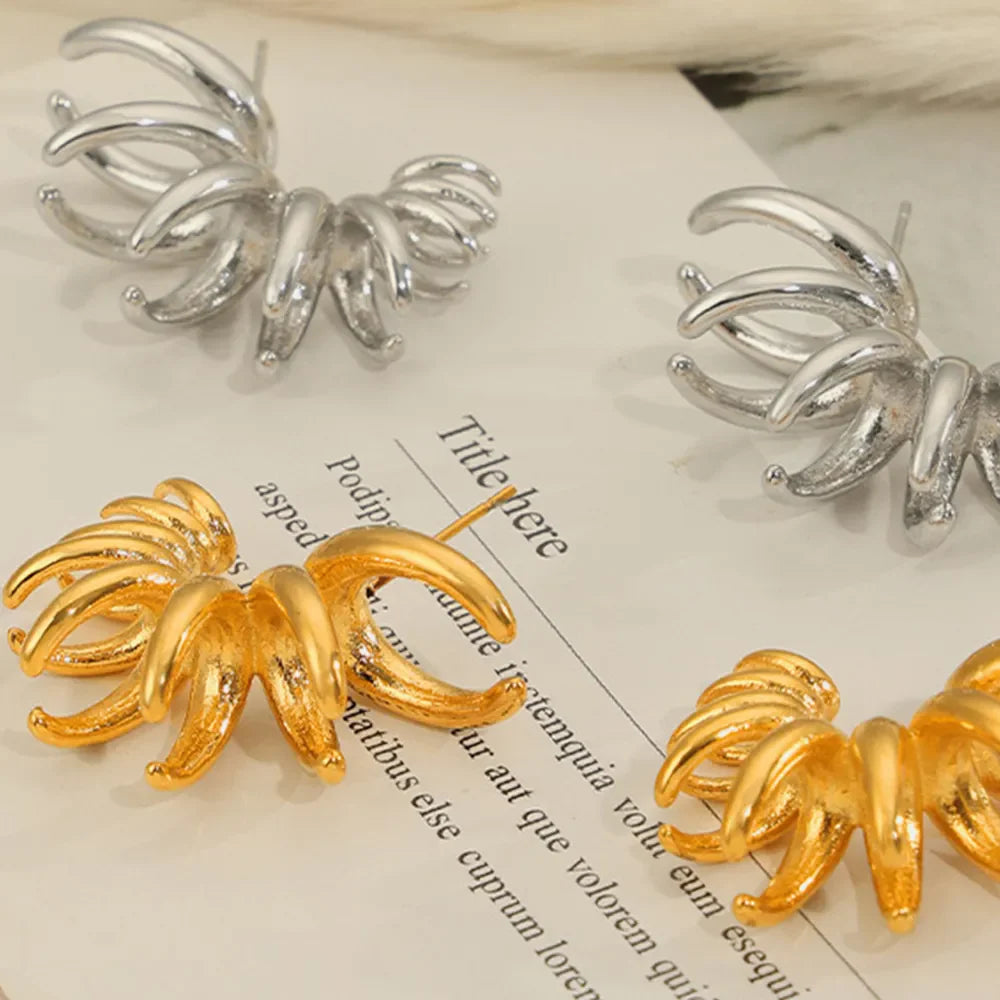 Titanium Steel Irregular Shape Earrings