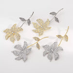 Rhinestone Flower Dangle Earrings