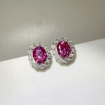 6 Carat 925 Sterling Silver Moissanite Stud Earrings