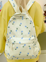 Floral Print Lightweight Backpack Bag