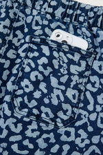 Leopard Print Wide Leg Jeans