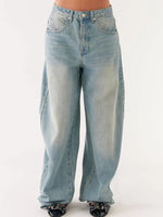Button Up Denim Jacket and Jeans Set