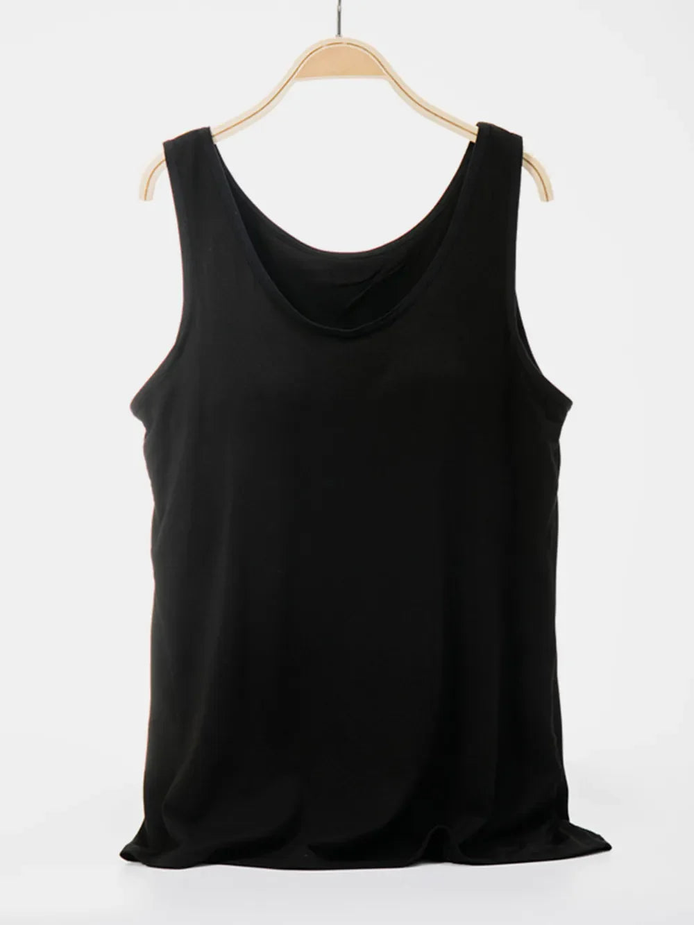 Scoop Neck Wide Strap Tank