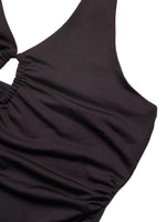 Halter Neck Ruched Bodysuit