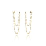 18K Gold-Plated Chain Earrings