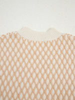 Textured Knit Mock Neck Sweater