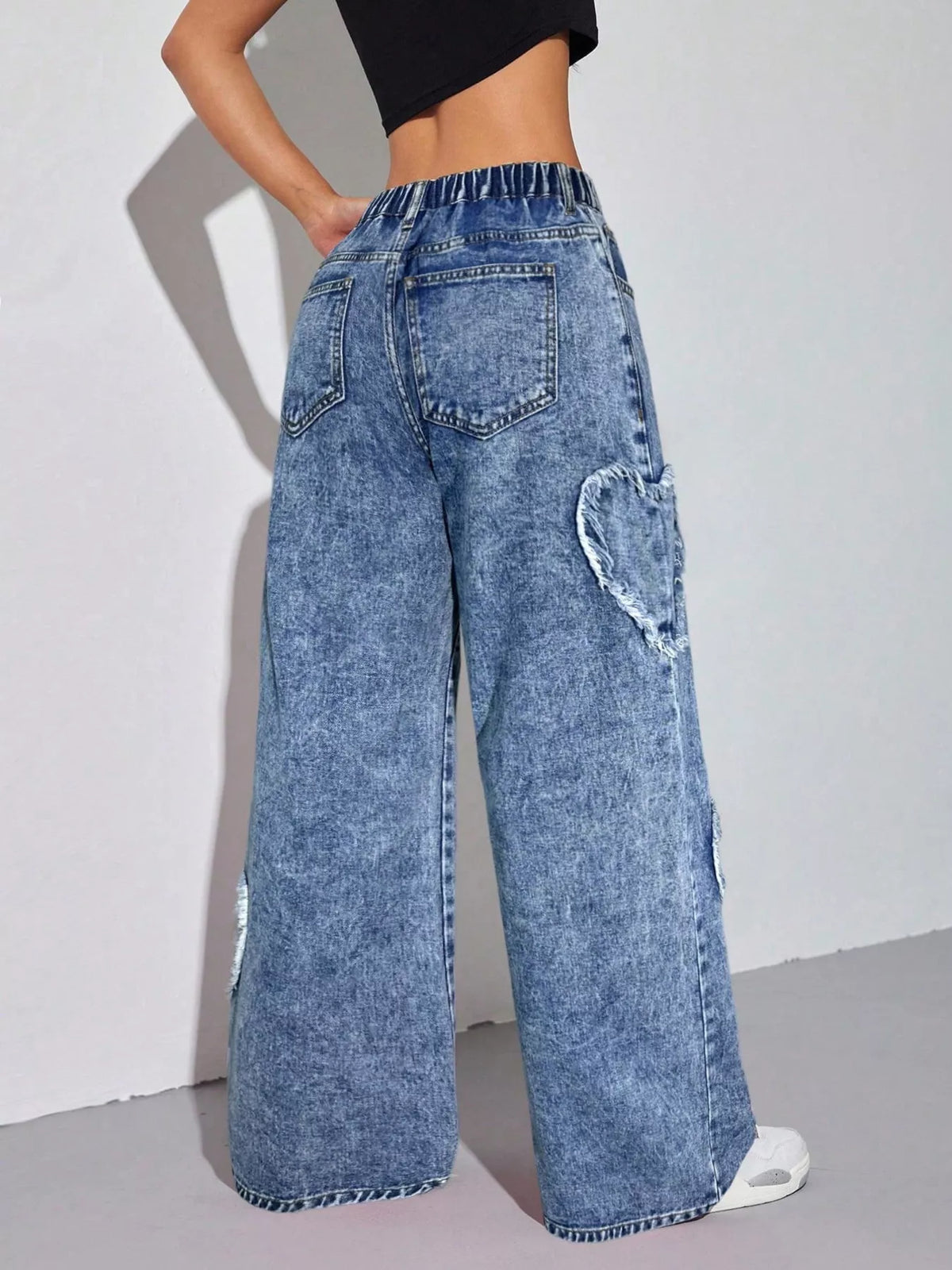 Heart Wide Leg Jeans