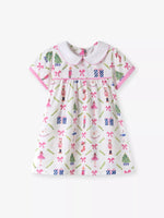 Children's Printed Peter Pan Collar Dress