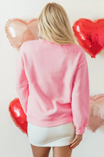 Bow Floral Printed Valentines Day XOXO Sweatshirt