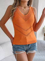 Chic Knitted V-Neck Sleeveless Sweater Vest