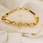 18K Gold-Plated Chunky Gold Chain Link Bracelet