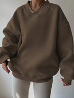 Dropped Shoulder Long Sleeve Oversized Sweatshirt