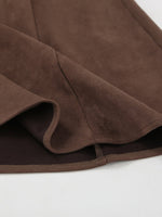 Suede Midi Skirt