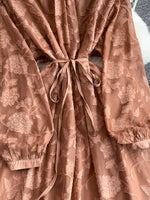 Tie Waist Long Sleeve Dress
